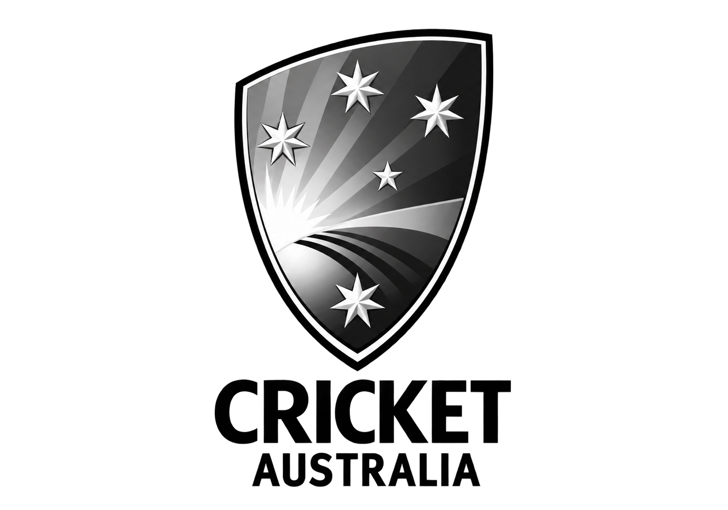 Cricket Australia logo monochrome